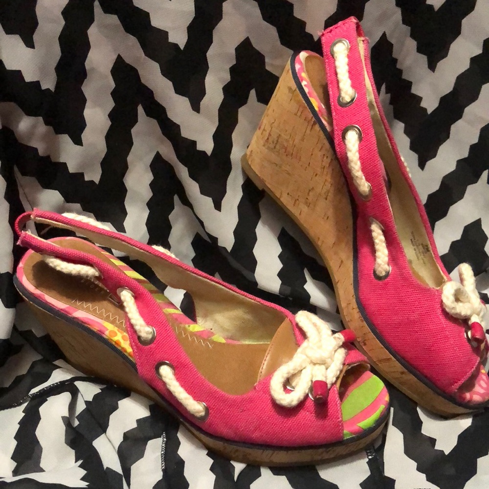 Sperry cork wedge sandals